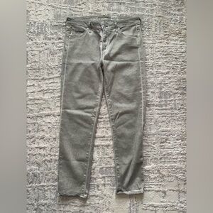 AG Adriano Goldschmied Gray Prima Crop Jeans